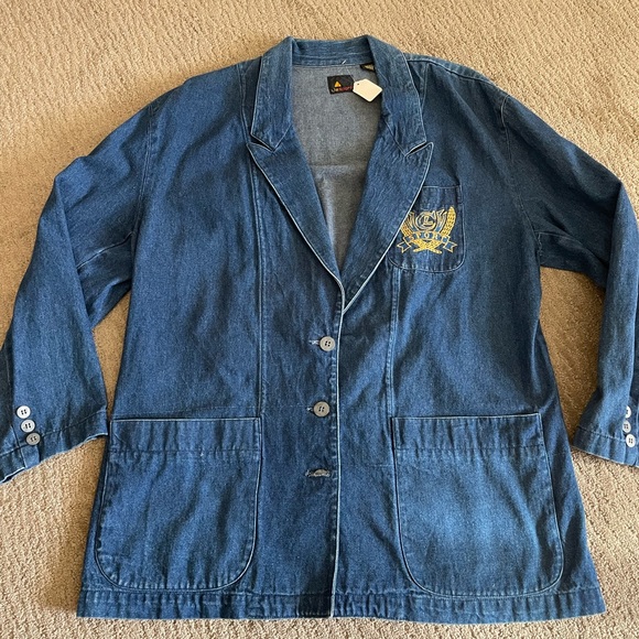 Vintage denim Liz Claiborne blazer - Picture 2 of 8